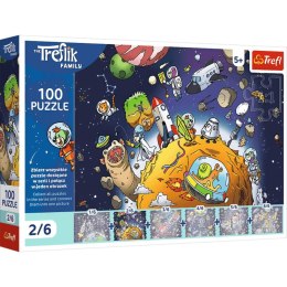 Trefl: Puzzle 100el. - Treflik w kosmosie