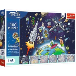 Trefl: Puzzle 100el. - Treflinka w kosmosie
