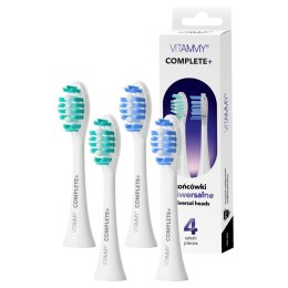 VITAMMY COMPLETE+ Końcówki do szczoteczki sonicznej serii SONICE, uniwersalne, białe, 4szt