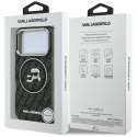 Karl Lagerfeld IML Glitter Karl & Choupette Heads Logo MagSafe - Etui iPhone 17 Pro (czarny)