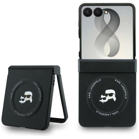 Karl Lagerfeld Karl & Choupette Pins MagSafe - Etui Samsung Galaxy Z Flip 8 (czarny)