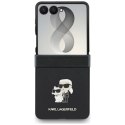 Karl Lagerfeld Karl & Choupette Saffiano Pins - Etui Samsung Galaxy Z Flip 8 (czarny)
