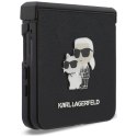 Karl Lagerfeld Karl & Choupette Saffiano Pins - Etui Samsung Galaxy Z Flip 8 (czarny)