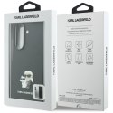 Karl Lagerfeld Saffiano Karl & Choupette Pin - Etui Samsung Galaxy Z Fold 8 Ultra (czarny)