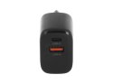 Ładowarka Movano GaN 20W USB-C PD + USB-A (black)