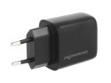 Ładowarka Movano GaN 20W USB-C PD + USB-A (black)