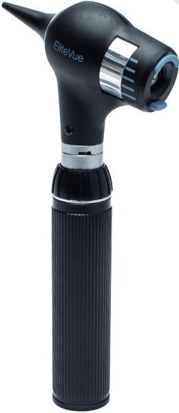 Otoskop EliteVue LED 3,5V + rękojeść typ C z akumulatorem i ładowarką wtykową, w twardym futerale