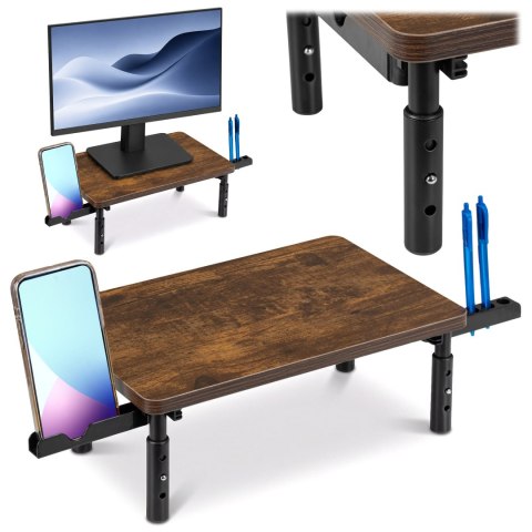 Podstawka pod monitor laptop Vast z uchwytami rustic
