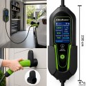 Qoltec Ładowarka do samochodu elektrycznego EV i hybryd z regulacją 2w1 Typ2 | 7kW | 230V | CEE 32A | Wi-Fi | Tuya | Smart life 