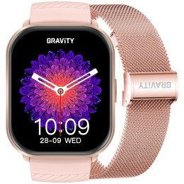 SMARTWATCH DAMSKI GRAVITY GT43-1 - DODATKOWY PASEK (sg054a)