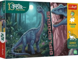 Trefl: Puzzle 100el. - Inspired By Dino World: Diplodocus - Rodzina Treflików