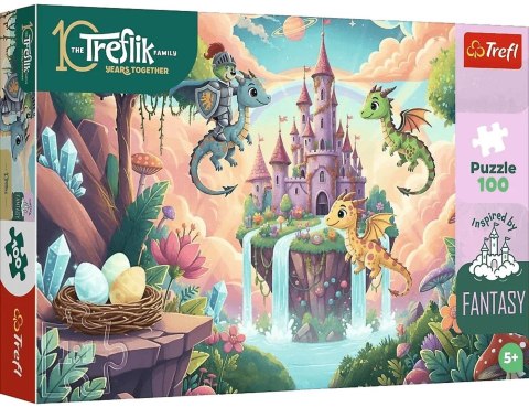 Trefl: Puzzle 100el - Inspired By Fantasy - Rycerz Treflik i smoki
