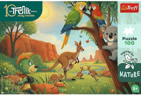 Trefl: Puzzle 100el. - Inspired By Nature: Koala i kangury - Rodzina Treflików