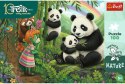 Trefl: Puzzle 100el. - Inspired By Nature: Pandy - Rodzina Treflików