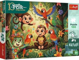 Trefl: Puzzle 100el. - Małpki i przyjaciele