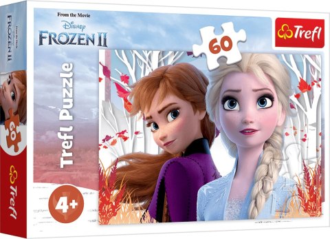 Trefl | Puzzle 60el.| Kraina lodu 2 | Zaczarowany Świat Anny i Elzy