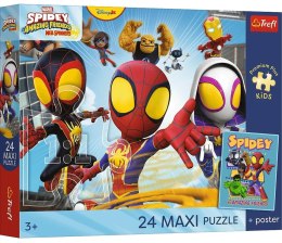 Trefl: Puzzle maxi 24el. - Premium Plus Kids - Przygody pajęczej ekipy