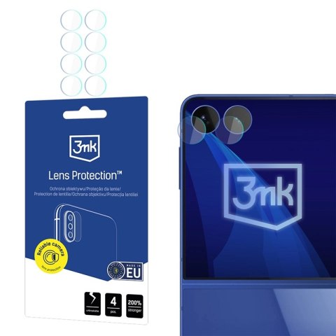 3mk Lens Protection - Szkło na obiektyw aparatu Samsung Galaxy Z Flip 8 (4 zestawy)