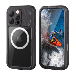 Crong Seal Cover - Wodoodporne etui IP68 do iPhone 16 Pro (czarny)