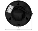 KAMERA IP IPC-HDW2849T-S-LED-0280B-PRO-BLACK WizSense WizColor - 8 Mpx 2.8 mm DAHUA