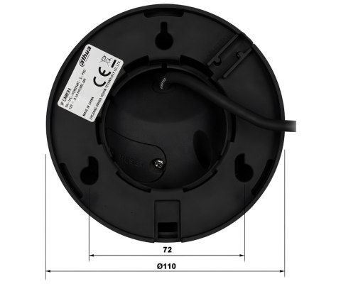 KAMERA IP IPC-HDW2849T-S-LED-0280B-PRO-BLACK WizSense WizColor - 8 Mpx 2.8 mm DAHUA
