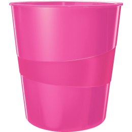 Kosz na śmieci Leitz Wow 15L różowy