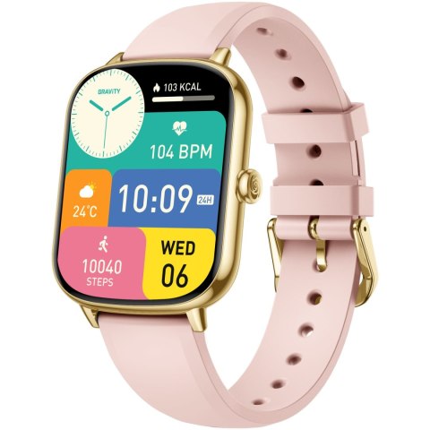 SMARTWATCH DAMSKI GRAVITY GT30-1 - ROZMOWY BLUETOOTH, DODATKOWY PASEK (sg058a)