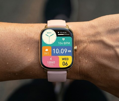 SMARTWATCH DAMSKI GRAVITY GT30-1 - ROZMOWY BLUETOOTH, DODATKOWY PASEK (sg058a)