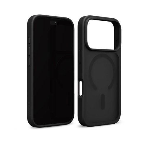 Crong Hybrid Matte Magnetic - Etui MagSafe iPhone 18 Pro / 17 Pro (czarny)