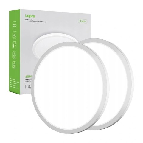 Lampa sufitowa LEPRO 1500039-DW-EU-2 24W 2400lm 2 szt.