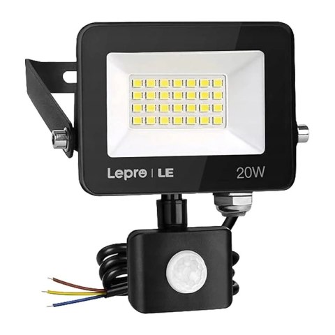 Naświetlacz LED LEPRO 340013-DW-EU 20W 2000lm 5000K IP65 czujnik ruchu