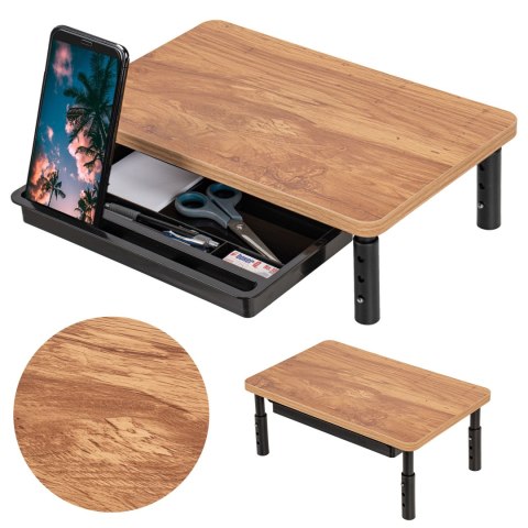 Podstawka z półką pod monitor laptop HAJNAN Gold Craft + szuflada