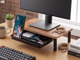 Podstawka z półką pod monitor laptop HAJNAN Gold Craft + szuflada