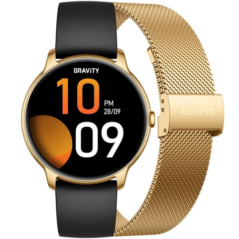 SMARTWATCH DAMSKI GRAVITY GT31-2 - AMOLED, DODATKOWY PASEK (sg052a)