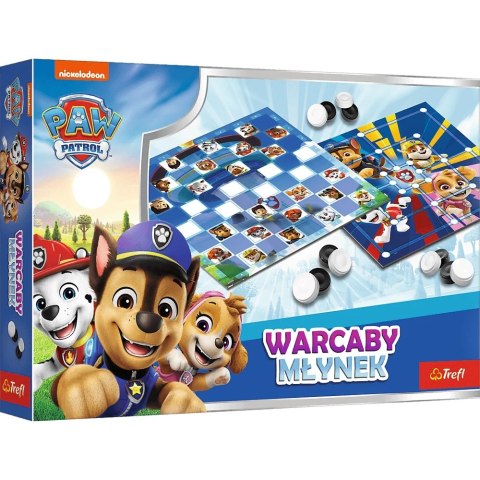 Trefl: Gra - Warcaby i Młynek Psi Patrol