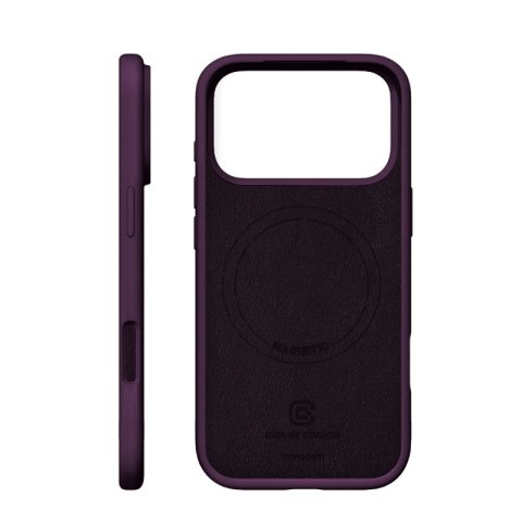Crong Color Cover Magnetic - Etui MagSafe iPhone 18 Pro / 17 Pro (śliwkowy)