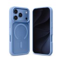 Crong Hybrid Matte Magnetic - Etui MagSafe iPhone 18 Pro / 17 Pro (niebieski)