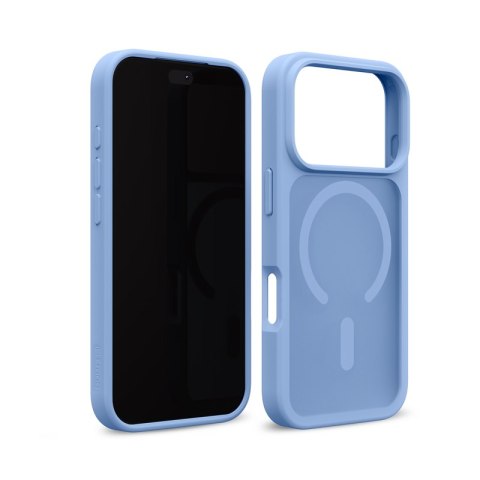 Crong Hybrid Matte Magnetic - Etui MagSafe iPhone 18 Pro / 17 Pro (niebieski)