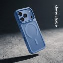 Crong Hybrid Matte Magnetic - Etui MagSafe iPhone 18 Pro / 17 Pro (niebieski)