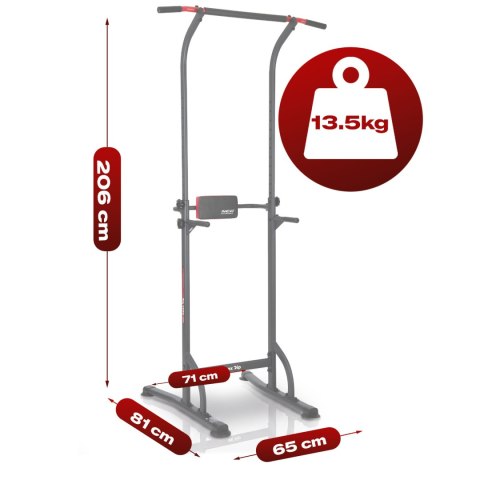 Drążek do podciągania wolnostojący stabilny udźwig 100 kg Neo-Sport 130300