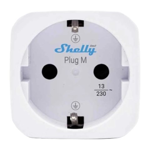 Inteligentne gniazdko Shelly Plug M Gen3 Wi-Fi (białe)