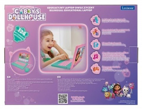 Lexibook KOCI DOMEK GABI laptop edukacyjny ze 124 aktywnościami