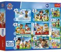 Trefl: Puzzle 10w1 - Dzielna drużyna Psiego Patrolu