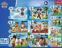 Trefl: Puzzle 10w1 - Dzielna drużyna Psiego Patrolu