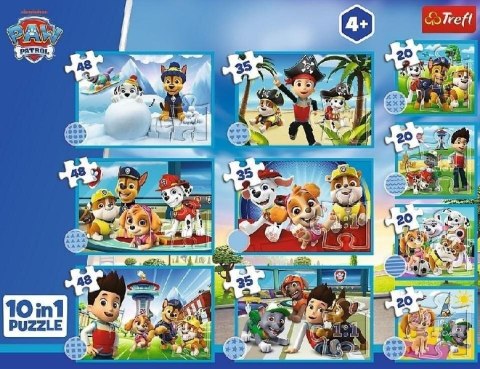 Trefl: Puzzle 10w1 - Dzielna drużyna Psiego Patrolu