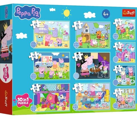 Trefl: Puzzle 10w1 - Zabawny świat Peppy