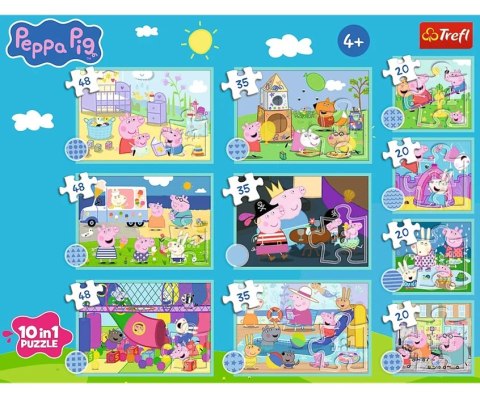 Trefl: Puzzle 10w1 - Zabawny świat Peppy