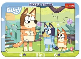 Trefl: Puzzle Baby - Ramkowe . Bluey i Bingo