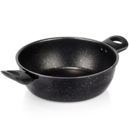 Garnek Granitowy Non-Stick do Gotowania Duszenia Czarny 2,7 L VILDE