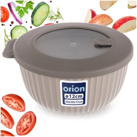 Miska Kuchenna z Pokrywką Pojemnik na Żywność Okrągły ORION 12 cm, 500 ml